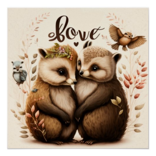 egel uit liefde poster (Voorkant)