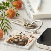 egel uit liefde sleutelhanger (Voorkant Rechts)