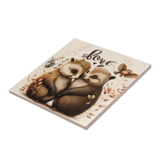 egel uit liefde tegeltje (Zijkant)