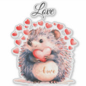 Egel-Valentijn Sticker (Voorkant)