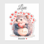 Egel-Valentijn Sticker (Vel)