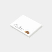 Egel van gepersonaliseerde kleuterschool post-it® notes (Schuin)