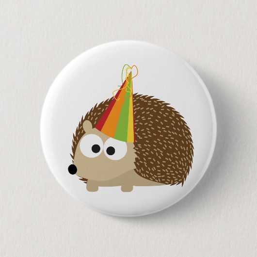Egel van partij ronde button 5,7 cm (Voorkant)