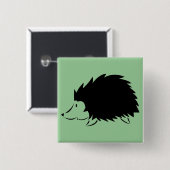 Egel Vierkante Button 5,1 Cm (Voorkant /achterkant)