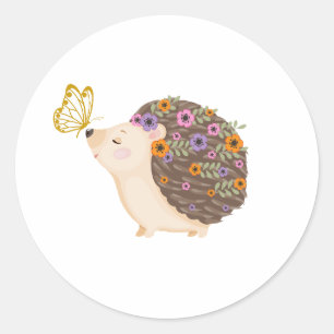 Egel-vlinderlenteveer sticker
