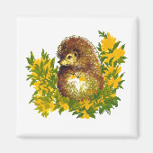 Egel Waterverf Gedrukte Fancy koelkast Magneet (Voorkant)