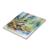 Egel Waterverf Schattige Tegeltje (Zijkant)