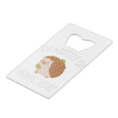 Egel weinig op Hedge Today Creditkaart Flessenopener (Achterkant Gekanteld)