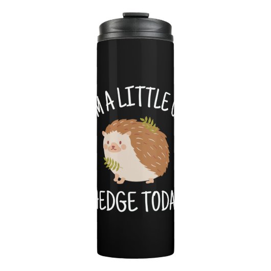 Egel weinig op Hedge Today Thermosbeker (Voorkant)