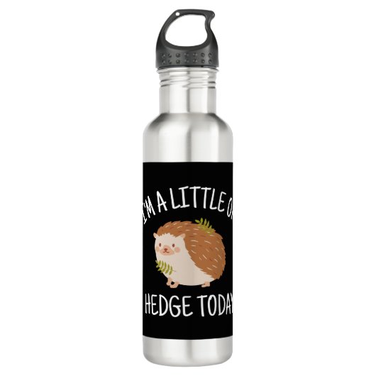 Egel weinig op Hedge Today Waterfles (Voorkant)