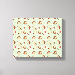 Egel wereld canvas afdruk