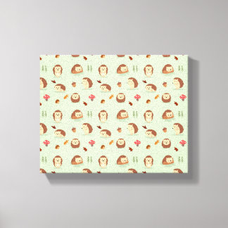Egel wereld canvas afdruk
