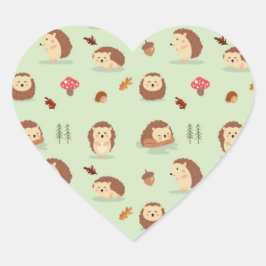Egel wereld hart sticker