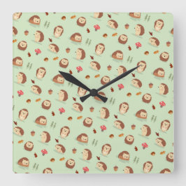 Egel wereld vierkante klok