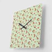 Egel wereld vierkante klok (Hoek)