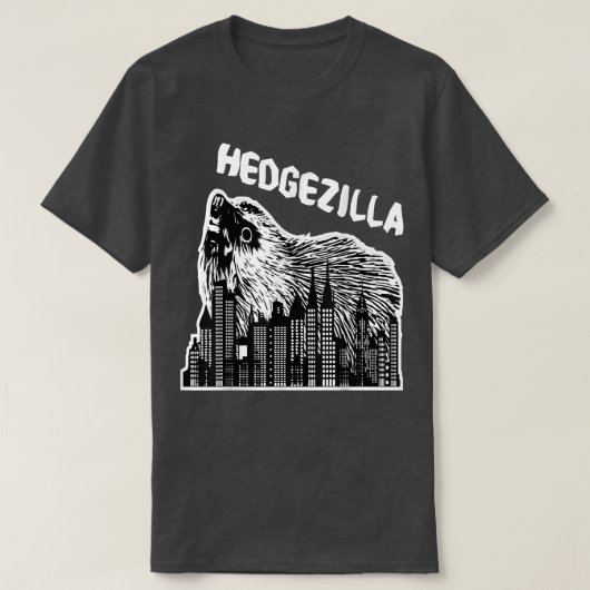 Egel-wervelstaarten met kogel in herfstblad t-shirt (Design voorkant)