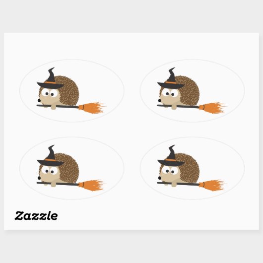 Egel Witch Ovale Sticker (Vel)