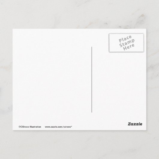 Egel Yum! Briefkaart (Achterkant)