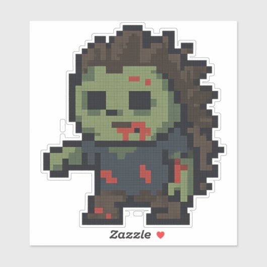 Egel Zombie 6x6 Sticker (Vel)