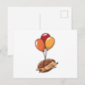 egelballonnen briefkaart (Voorkant / Achterkant)