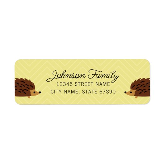 EgelEtiketten voor retouradressen Etiket (Voorkant)