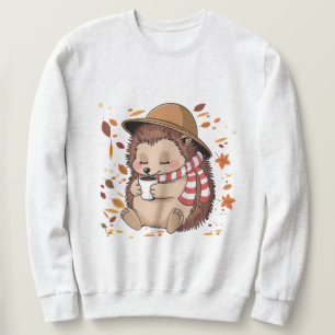 Egelkoffie-shirt, egelpompoen herfstshirt trui