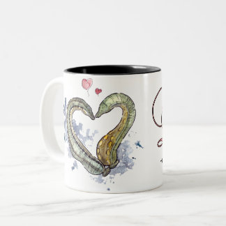 Egelliebe die Tasse! Tweekleurige Koffiemok