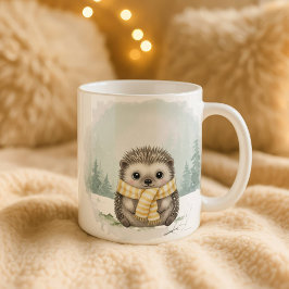 Egelmok Cute Waterverf Winter Kerstcadeau Koffiemok