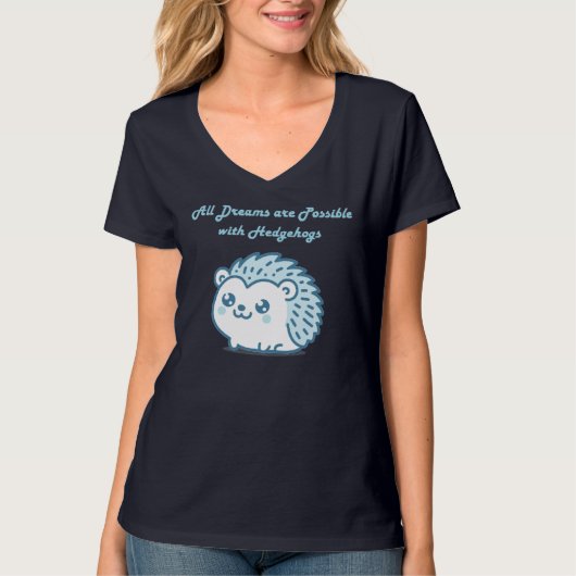 Egeln droom V-hals   T-shirt (Voorkant)