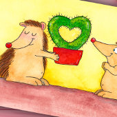 Egeln Hart Cactus door Nicole Janes Kaart