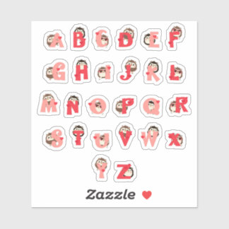 Egeln Knuffel Alfabet Stickers | Mooie Egel Letter