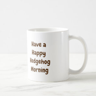 Egelochtend met een kop koffie,