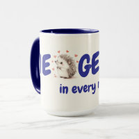 Egels! 15oz, Schattigee aangepaste Hedgehog Coffee