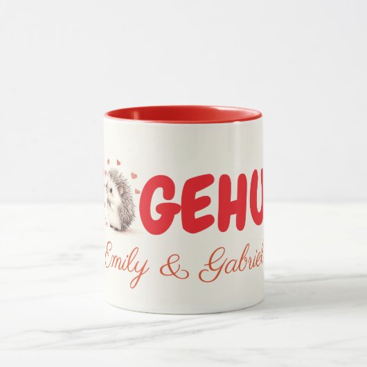 Egels! Aangepaste Hedgehog Coffee Mok, Tea Mok (Midden)