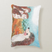 Egels die met elkaar praten Illustratie Accent Kussen (Achterkant (Verticaal))