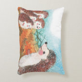 Egels die met elkaar praten Illustratie Accent Kussen (Voorkant(Verticaal))