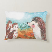 Egels die met elkaar praten Illustratie Accent Kussen (Achterkant)