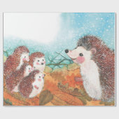 Egels die met elkaar praten Illustratie Cadeaupapier (Vlak)