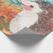 Egels die met elkaar praten Illustratie Cadeaupapier (Hoek)