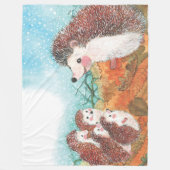 Egels die met elkaar praten Illustratie Fleece Deken (Voorkant)