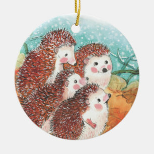 Egels die met elkaar praten Illustratie Keramisch Ornament