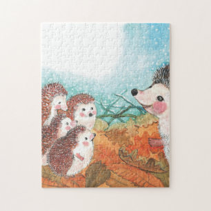 Egels die met elkaar praten Illustratie  Legpuzzel