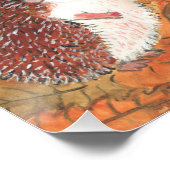 Egels die met elkaar praten Illustratie Perfect Poster (Hoek)