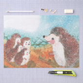 Egels die met elkaar praten Illustratie Tissuepapier (Craft)