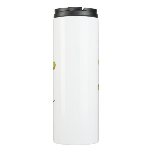 Egels en bijen, op maat gesneden  thermosbeker (Achterkant)