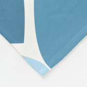 Egels en blauwe harten fleece deken (Hoek)