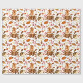 Egels en eekhoorntjes Verpakkingspapier Cadeaupapier (Vlak)