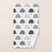 Egels en harten bad handdoek (Handdoek)