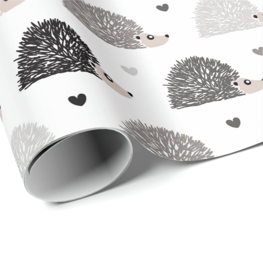 Egels en harten cadeaupapier (Rol Hoek)