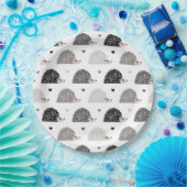 Egels en harten papieren bordje (Feest)